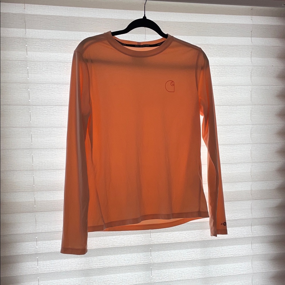 Carhartt Women's Bright Orange Long Sleeve Tee